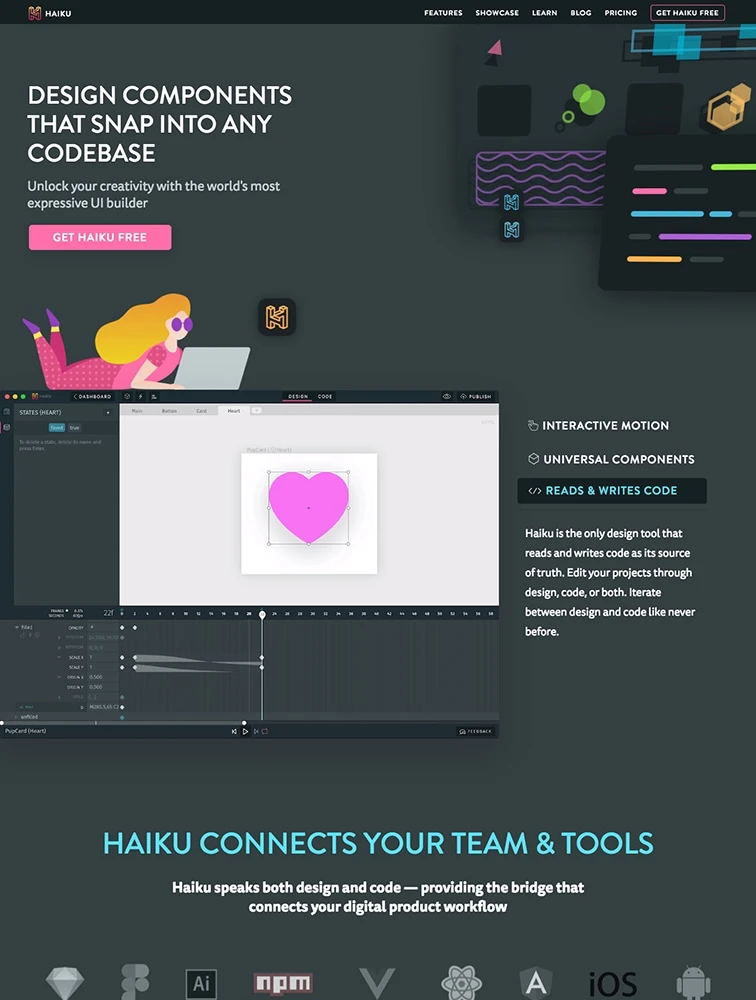 Haiku brand asset featured on lapa.ninja