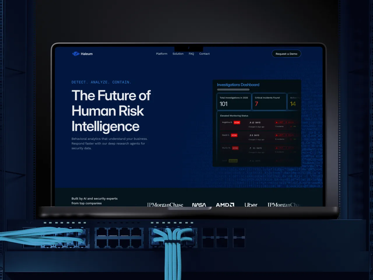 Haleum brand asset featured on framer.com