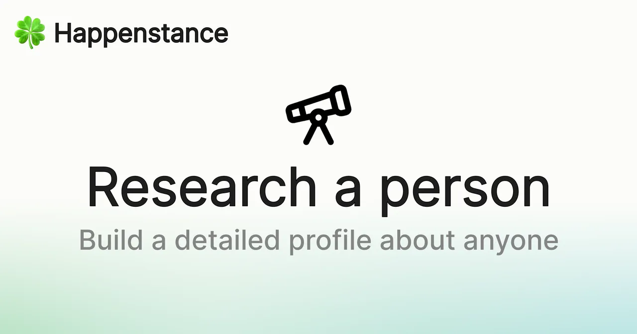 Happenstance brand asset featured on happenstance.ai