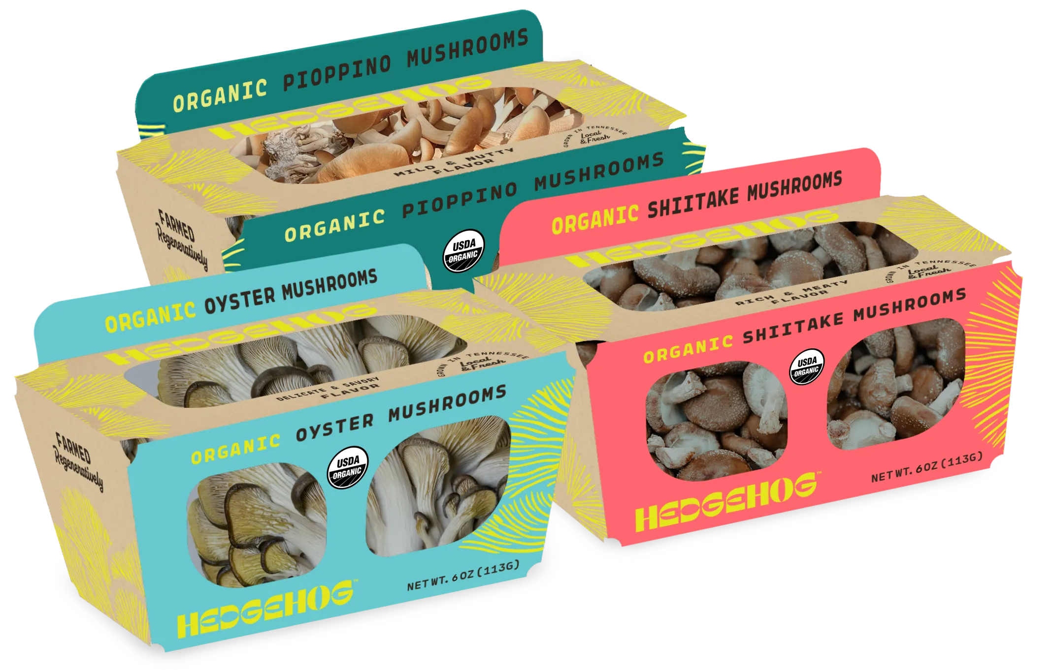 Hedgehog brand asset featured on hedgehogfoods.com