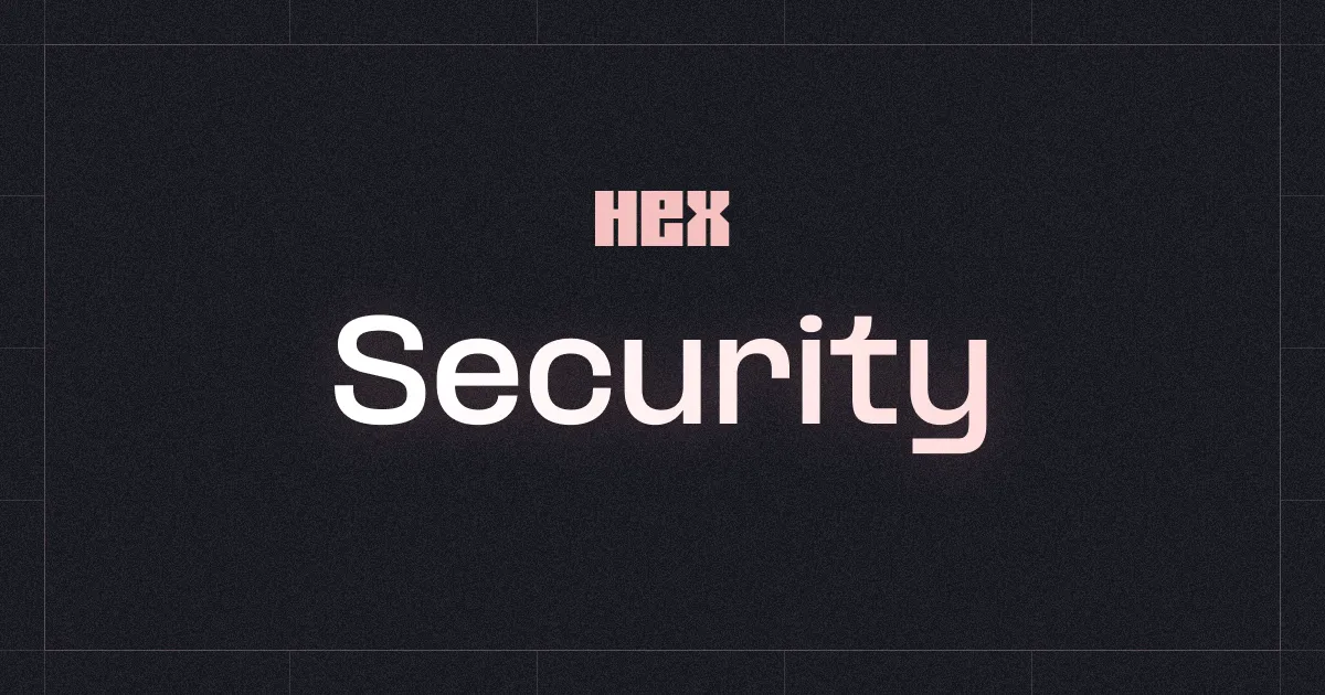 Hex Security brand asset featured on hex.tech