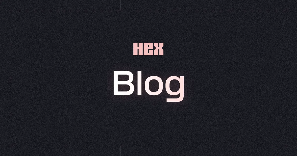 Hex brand asset featured on hex.tech