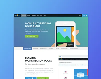 Heyzap brand asset featured on behance.net