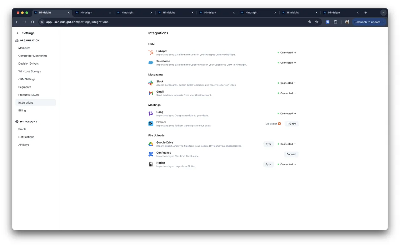 Hindsight brand asset featured on docs.usehindsight.com