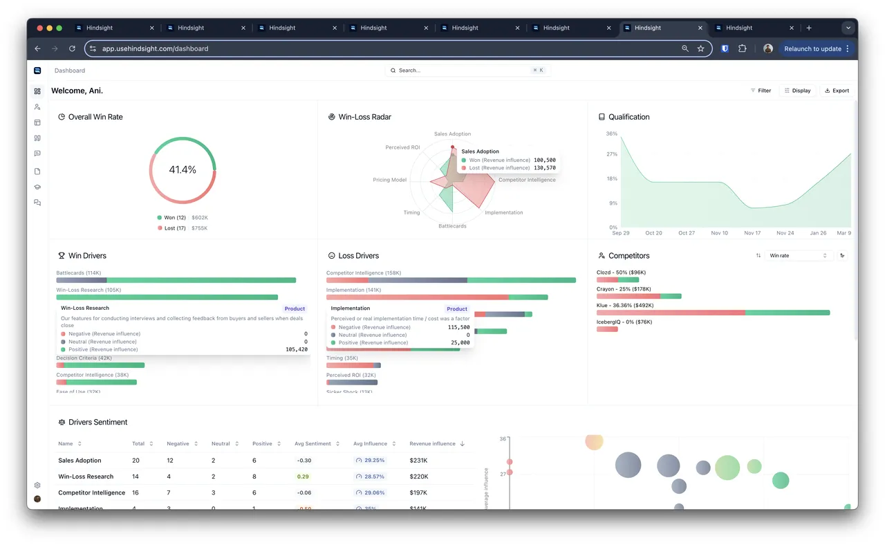 Hindsight brand asset featured on docs.usehindsight.com
