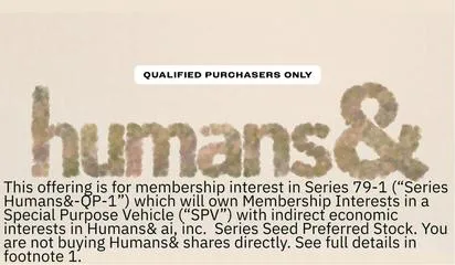 Humans& brand asset featured on startengine.com