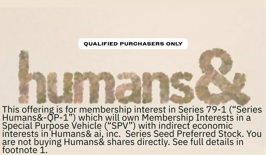 Humans& brand asset featured on startengine.com