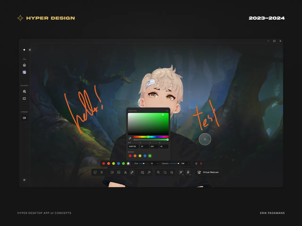 Hyper Online brand asset featured on dribbble.com