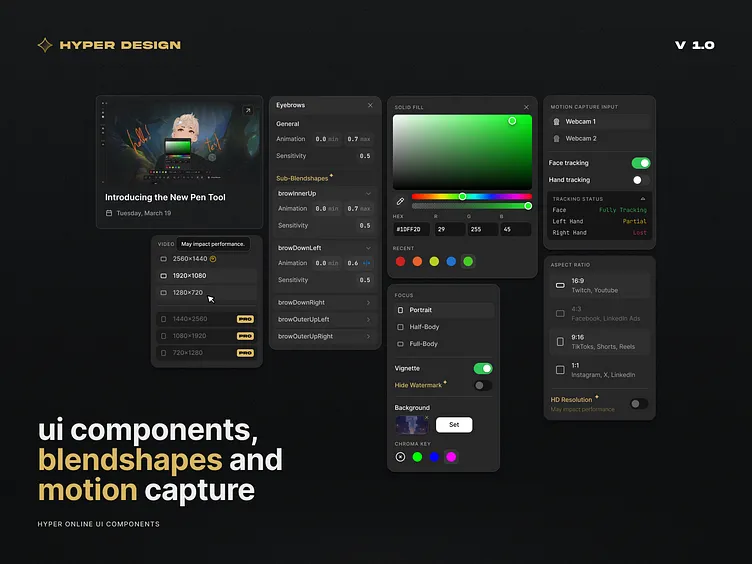 Hyper Online brand asset featured on dribbble.com