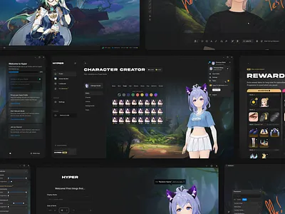 Hyper Online brand asset featured on dribbble.com