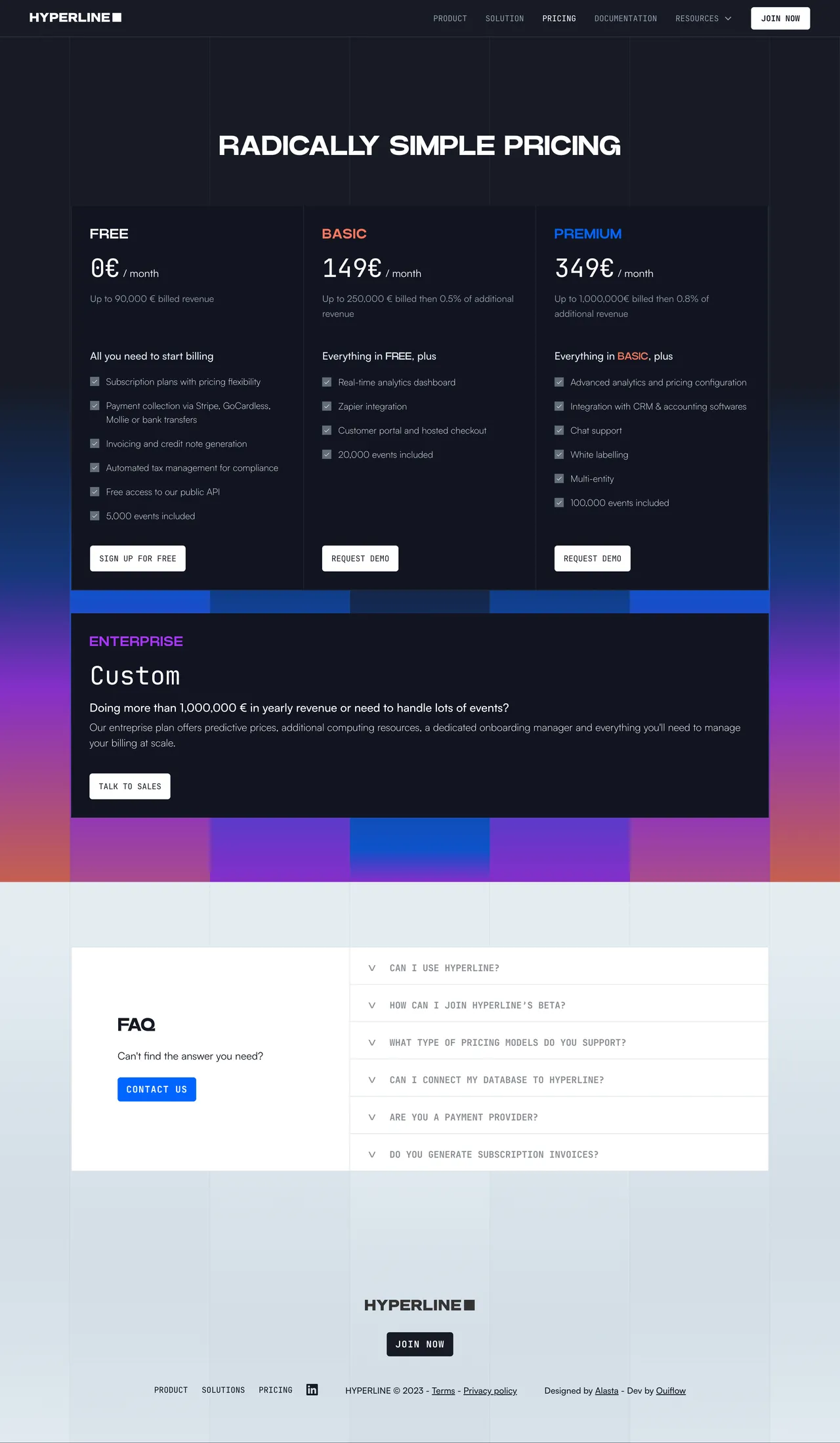 Hyperline brand asset featured on saaspricingexplorer.hyperline.co