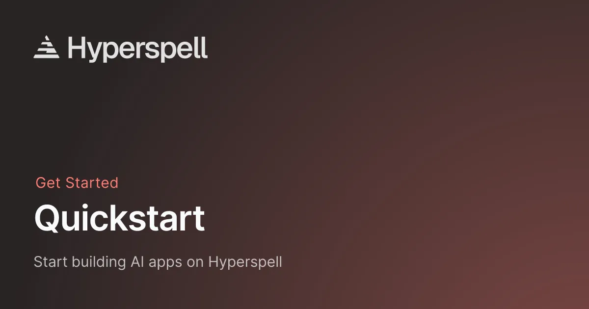 Hyperspell brand asset featured on docs.hyperspell.com
