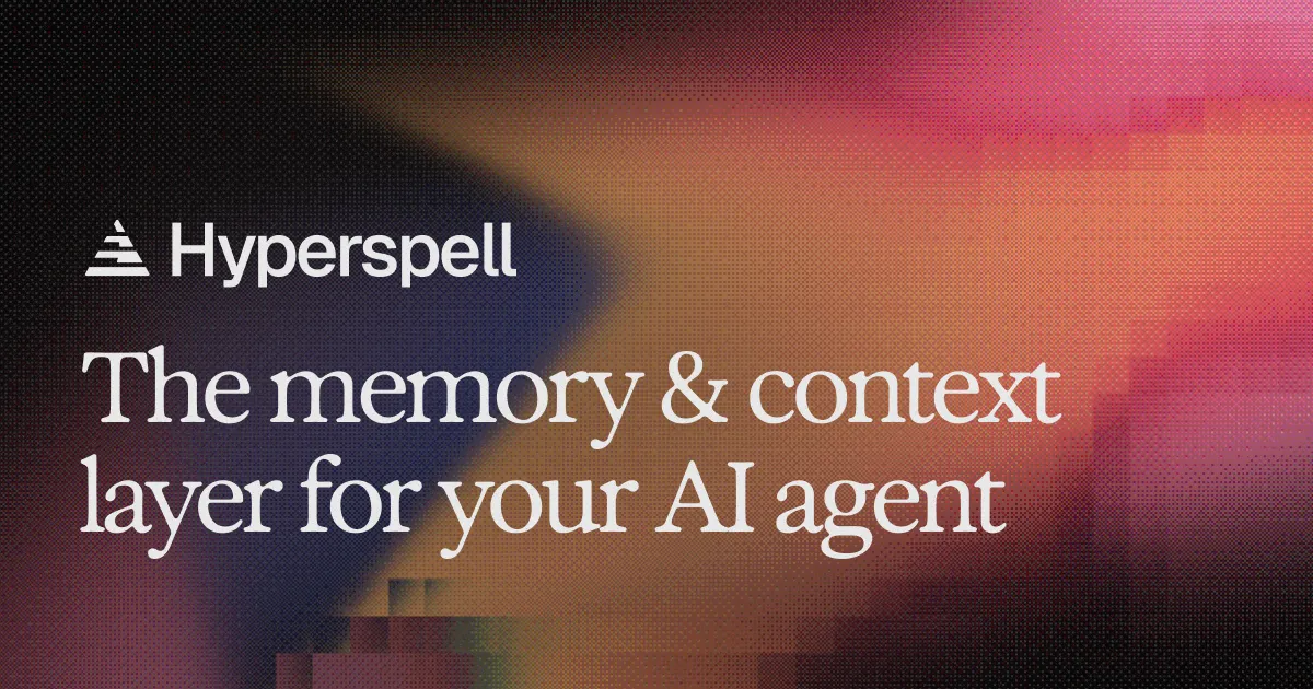 Hyperspell brand asset featured on hyperspell.com