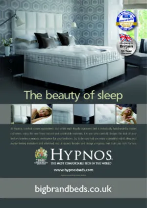 Hypnos brand asset featured on bigbrandbeds.co.uk