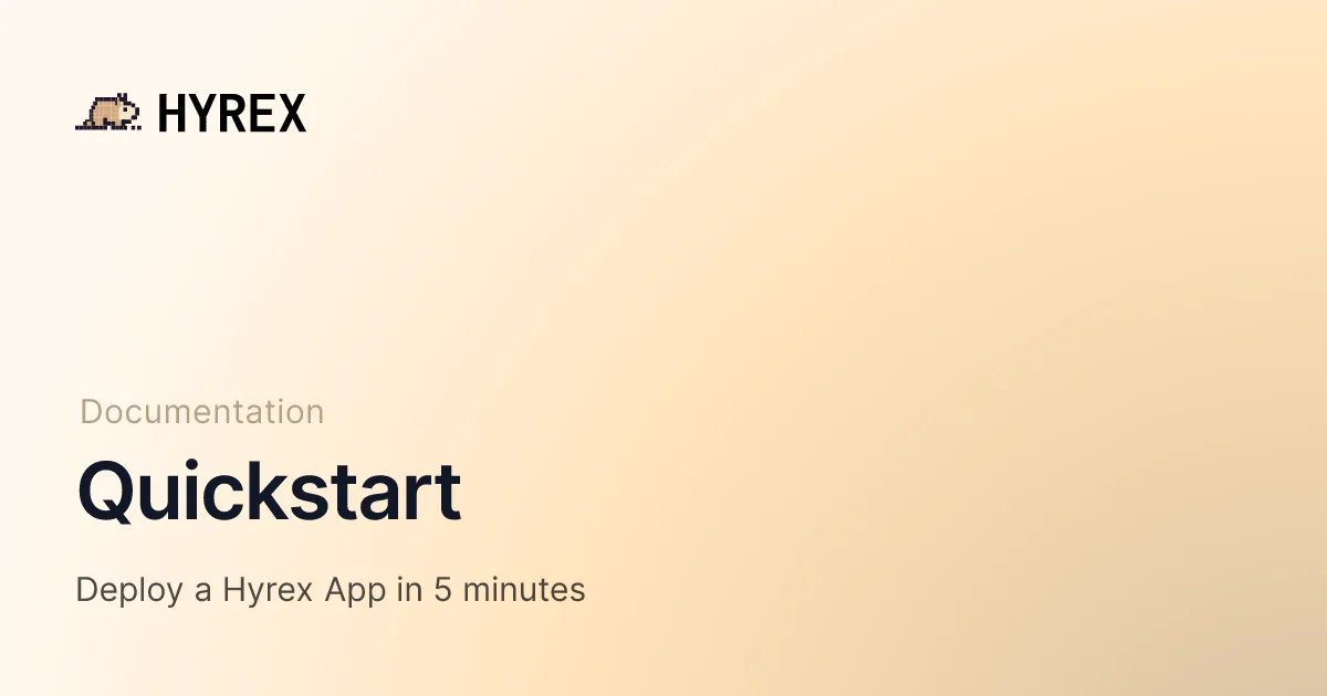 Hyrex brand asset featured on hyrex.io