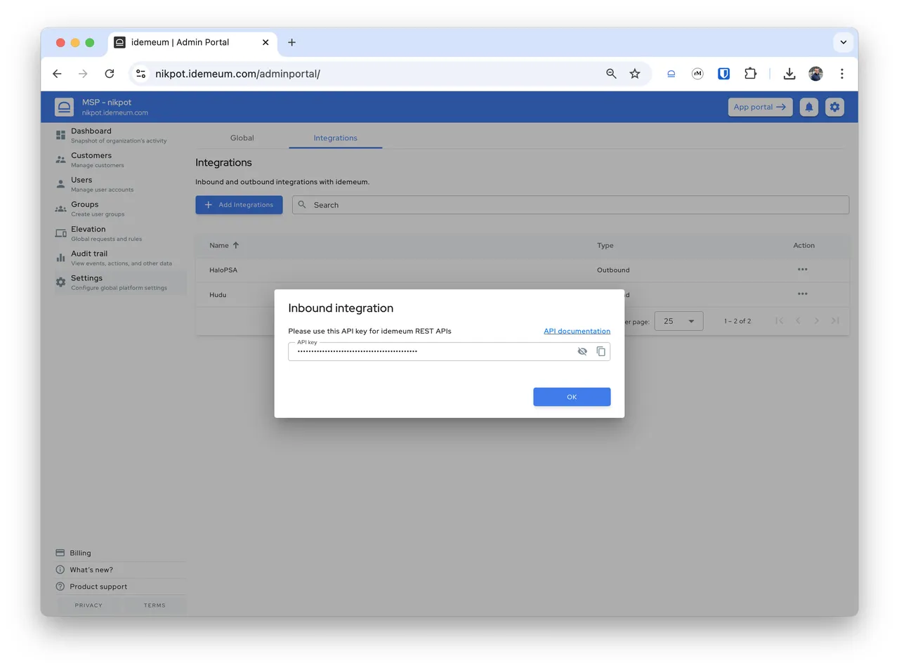 idemeum brand asset featured on api.idemeum.com