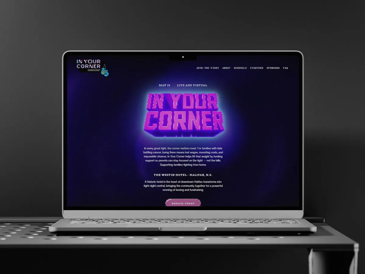 In Your Corner brand asset featured on thevisitor.ca