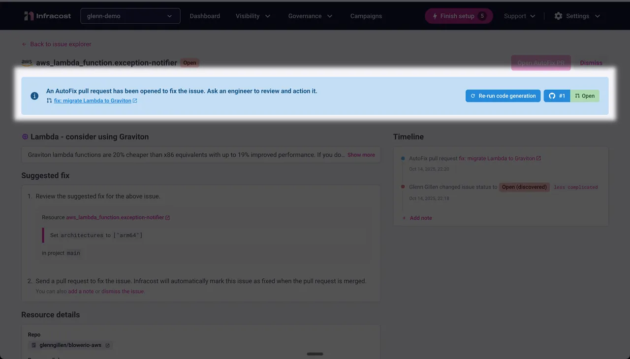Infracost brand asset featured on infracost.io