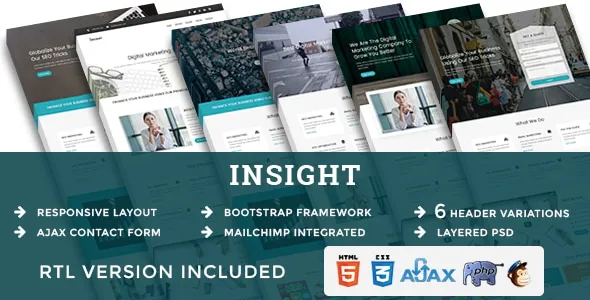 Insight brand asset featured on themeforest.net