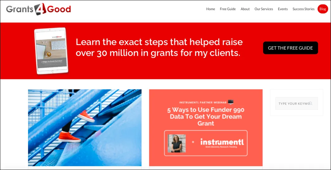Instrumentl brand asset featured on instrumentl.com