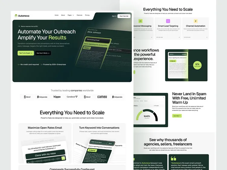 Intelligent brand asset featured on dribbble.com