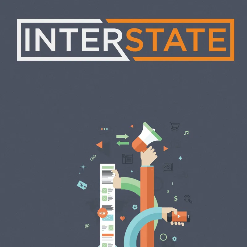 Interstate Analytics brand asset featured on producthunt.com