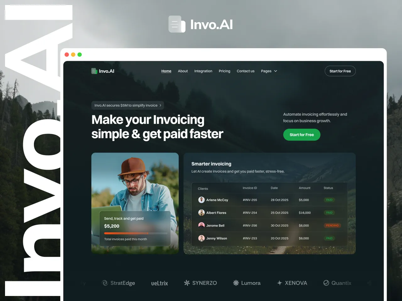 Invo brand asset featured on framer.com