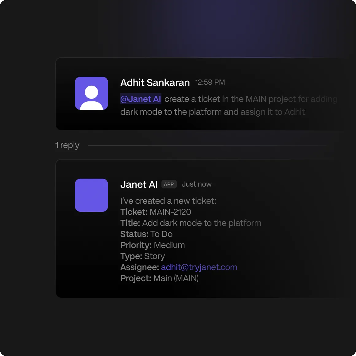 Janet AI brand asset featured on janet.ai