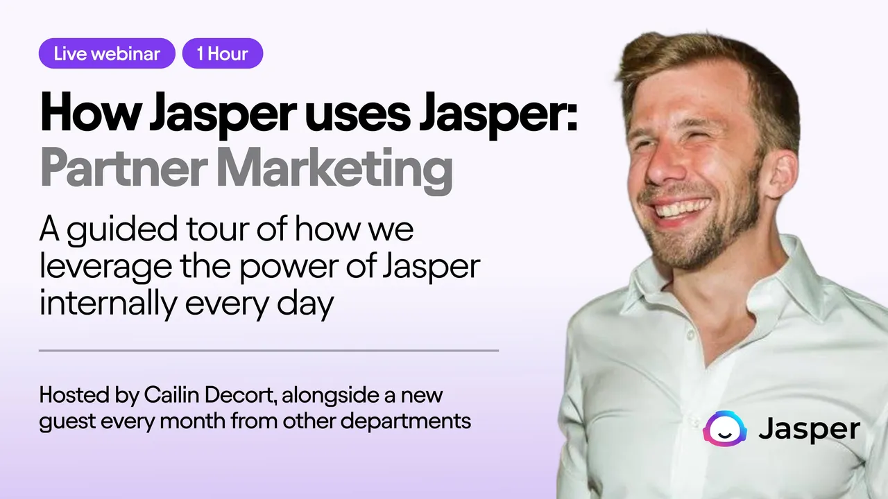 Jasper.ai brand asset featured on jasper.ai