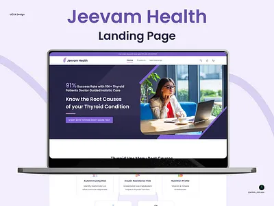 Jeevam Health brand asset featured on dribbble.com