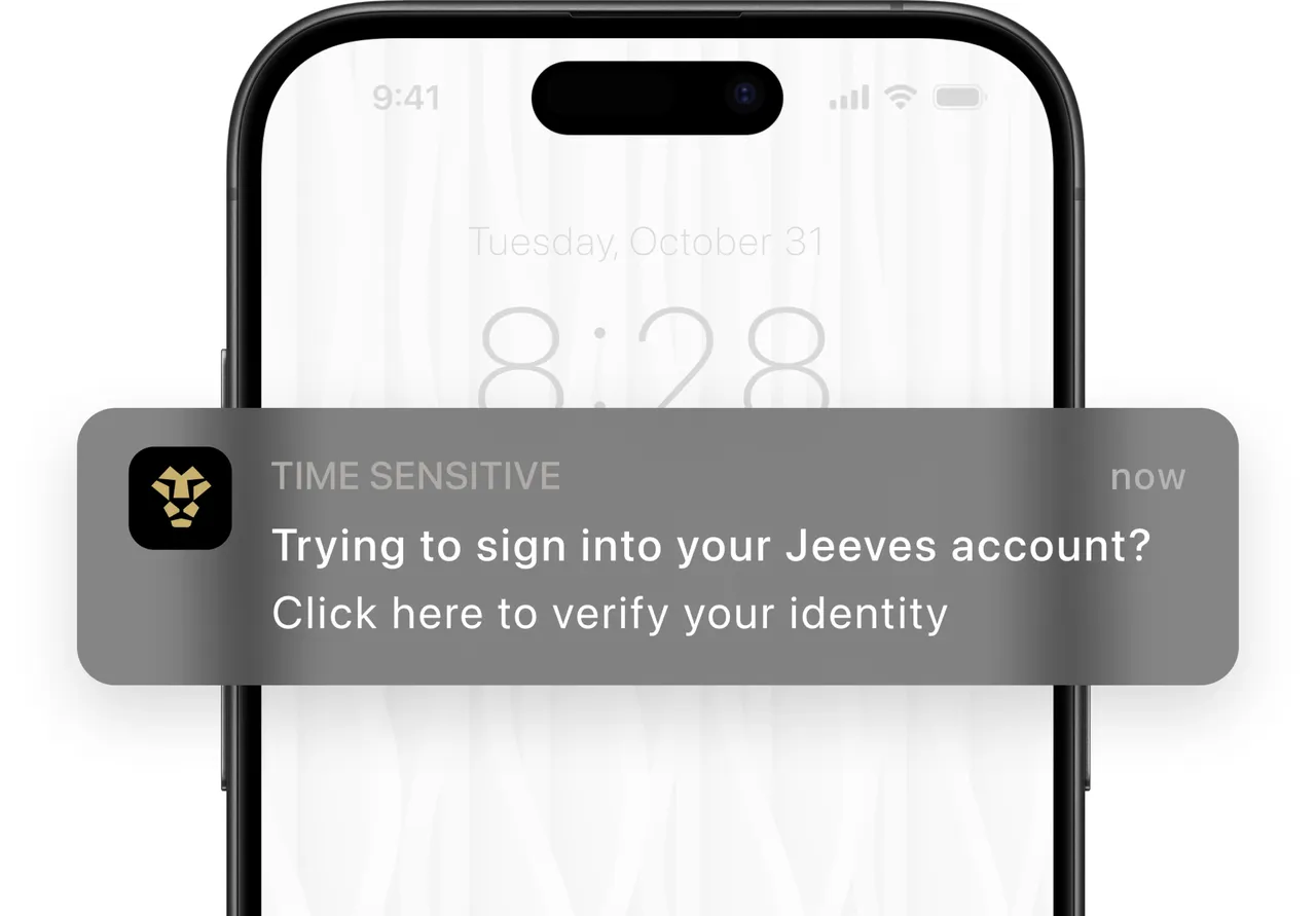 Jeeves brand asset featured on tryjeeves.com