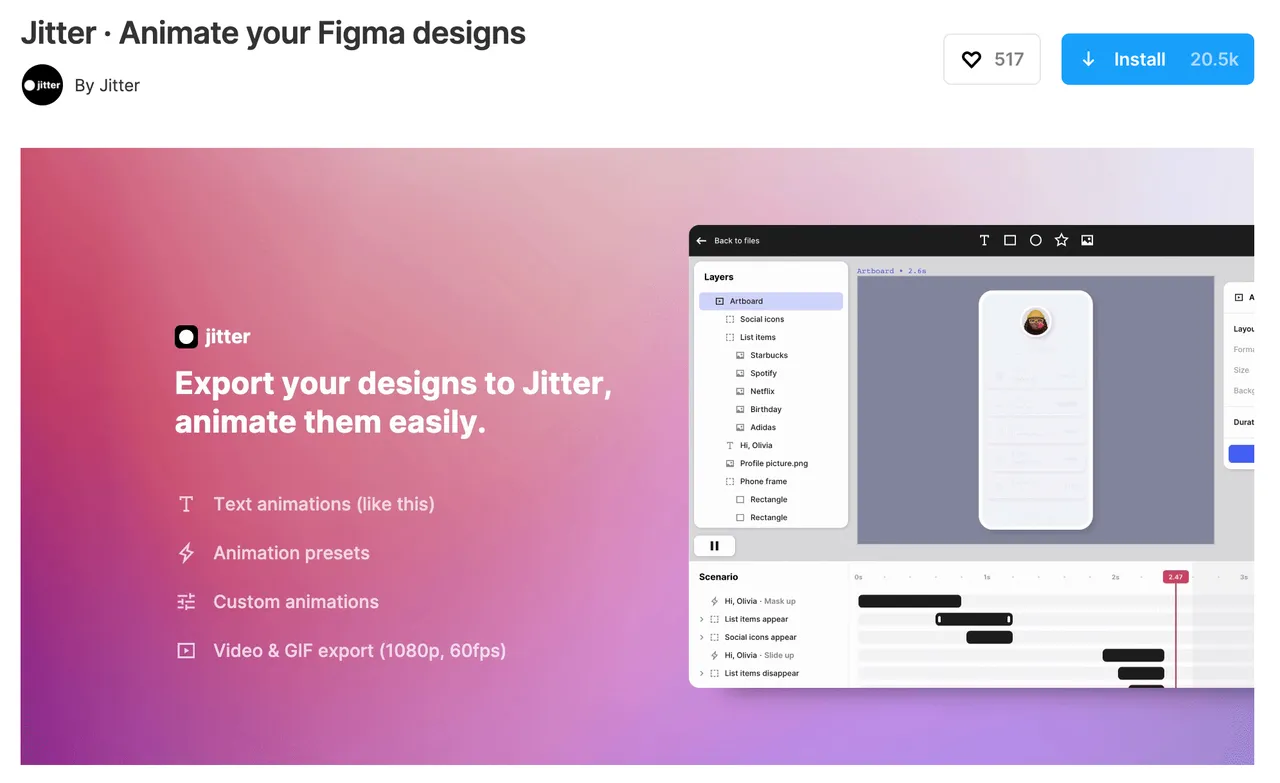 Jitter brand asset featured on blog.jitter.video