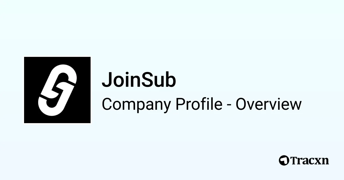 JoinSub brand asset featured on tracxn.com