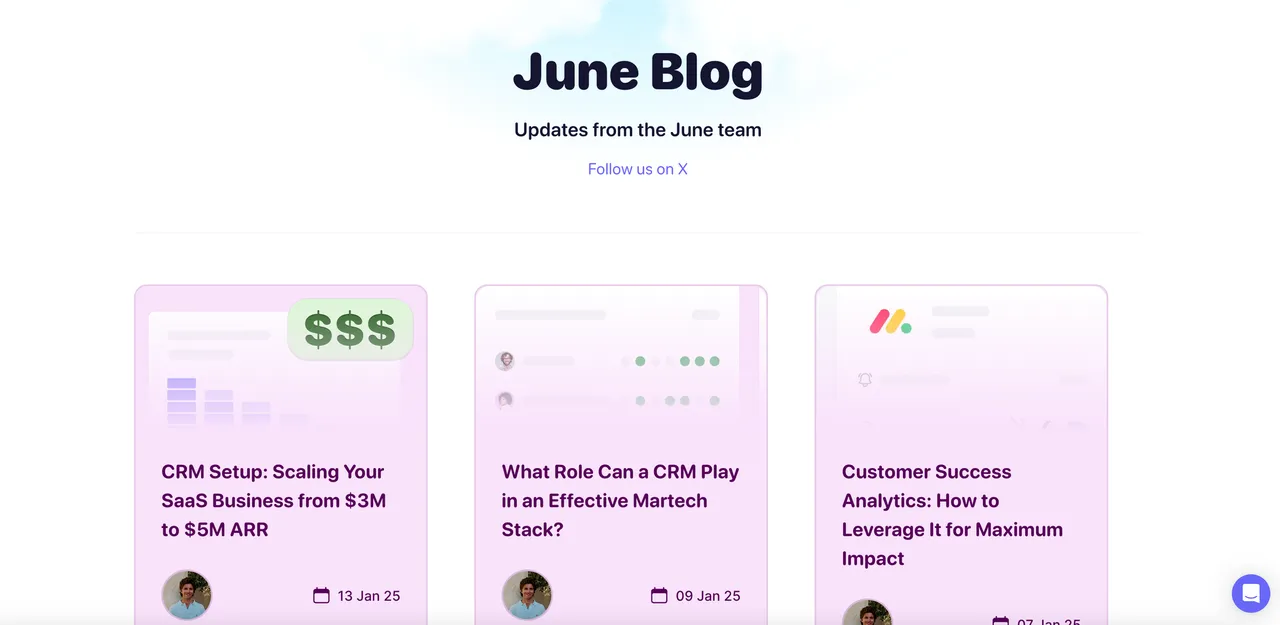 June brand asset featured on june.so