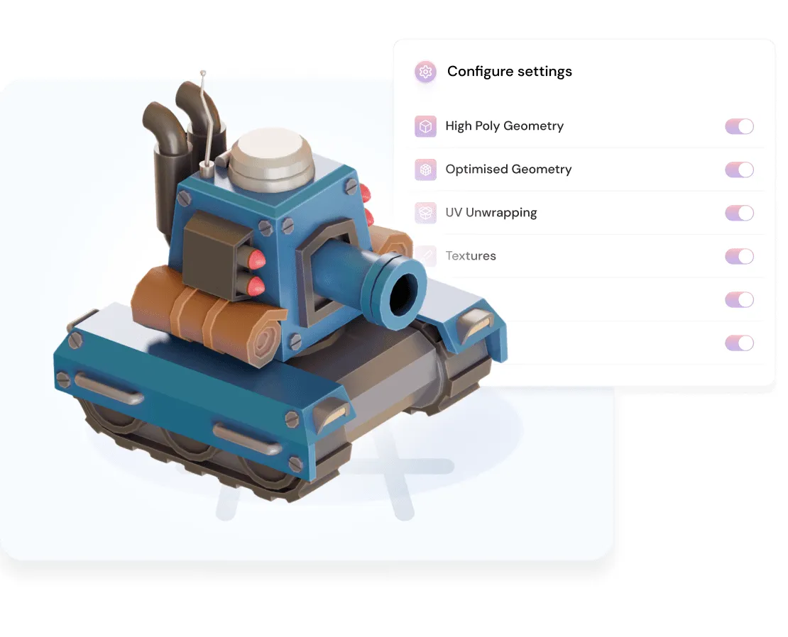Kaedim brand asset featured on kaedim3d.com