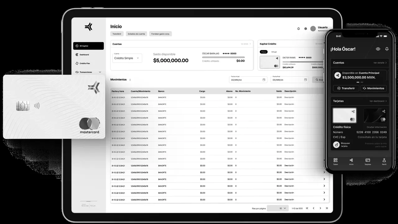Kapital Bank brand asset featured on solucionempresarial.kapital.mx