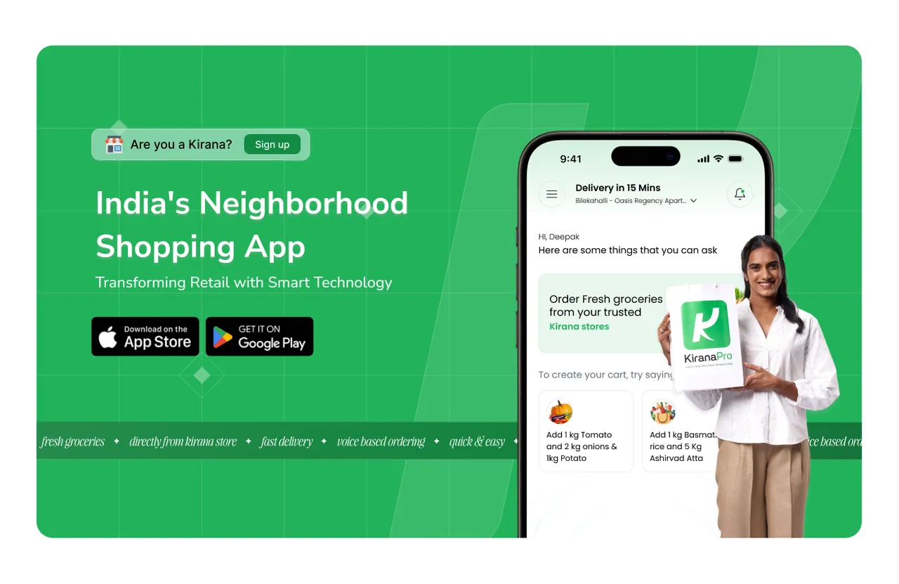 Kirana AI brand asset featured on kirana.pro