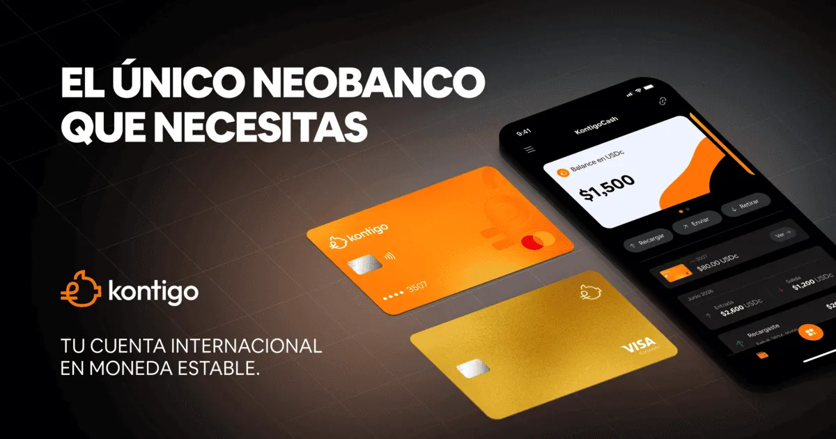 Kontigo brand asset featured on kontigo.lat