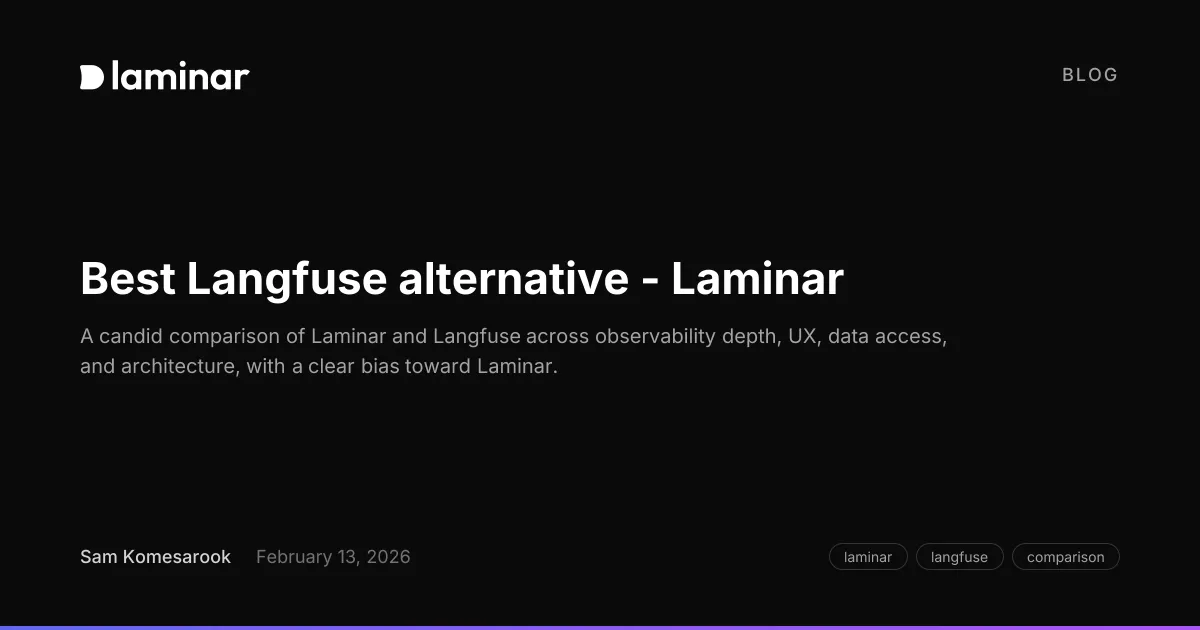 Laminar brand asset featured on laminar.sh