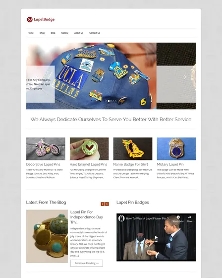 Lapel brand asset featured on inkthemes.com