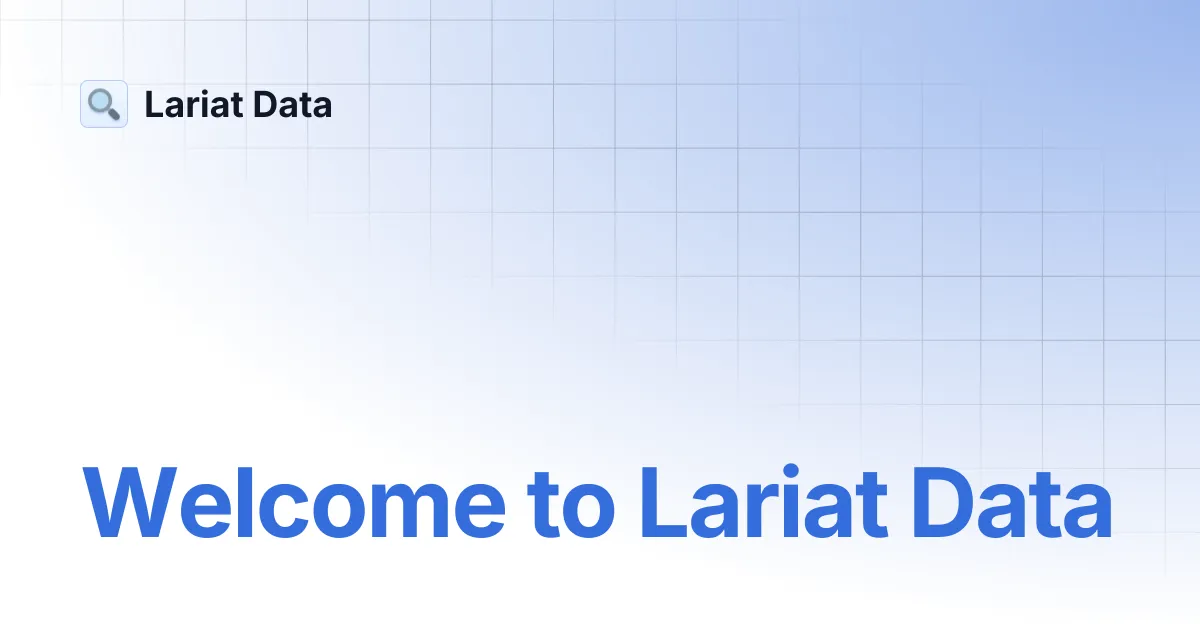 Lariat Data brand asset featured on docs.lariatdata.com