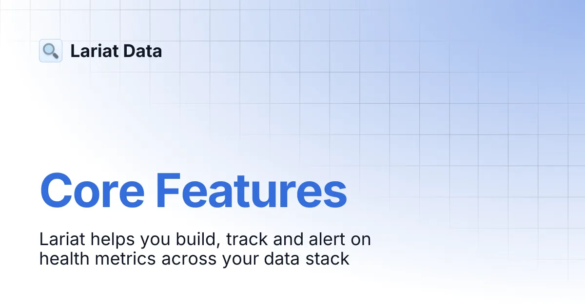 Lariat Data brand asset featured on docs.lariatdata.com