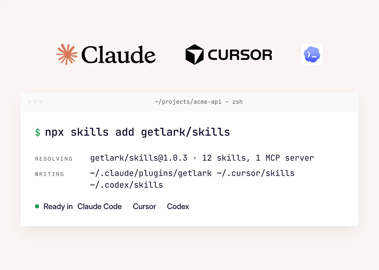 Lark brand asset featured on uselark.ai