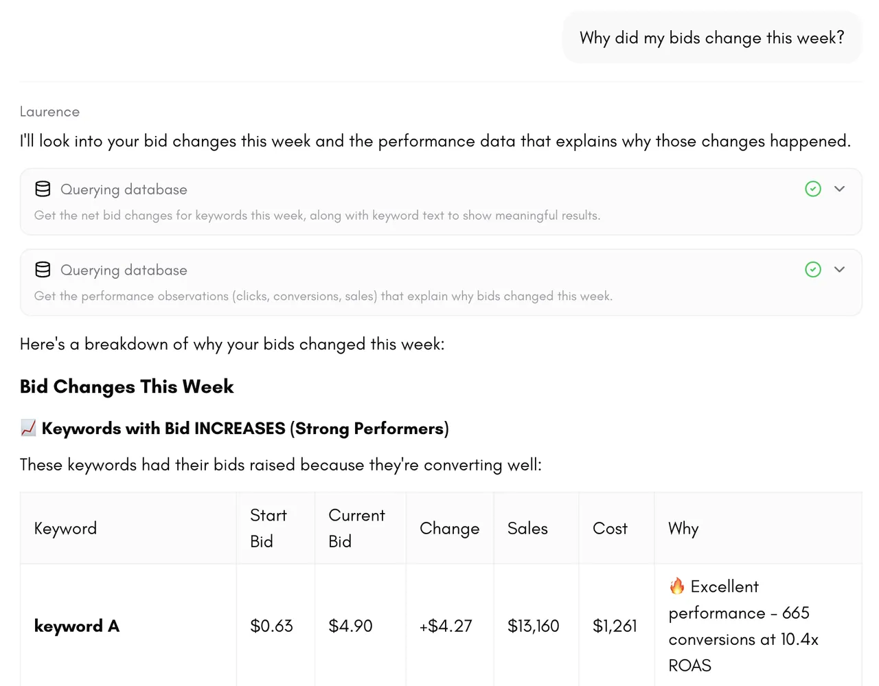 Laurence brand asset featured on trylaurence.com