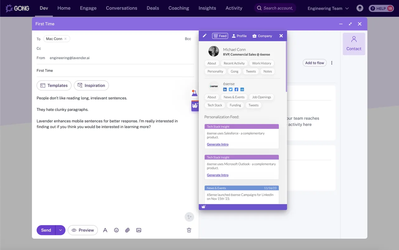Lavender brand asset featured on lavender.ai