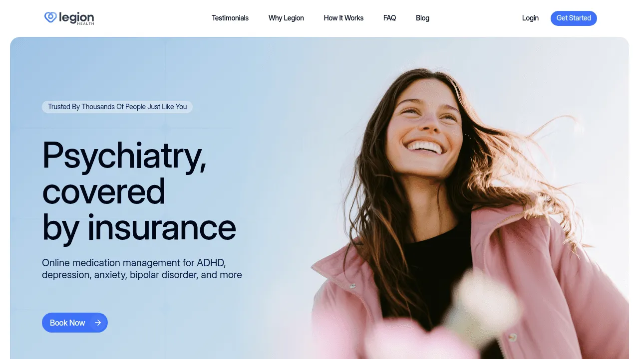 Legion Health brand asset featured on legionhealth.com