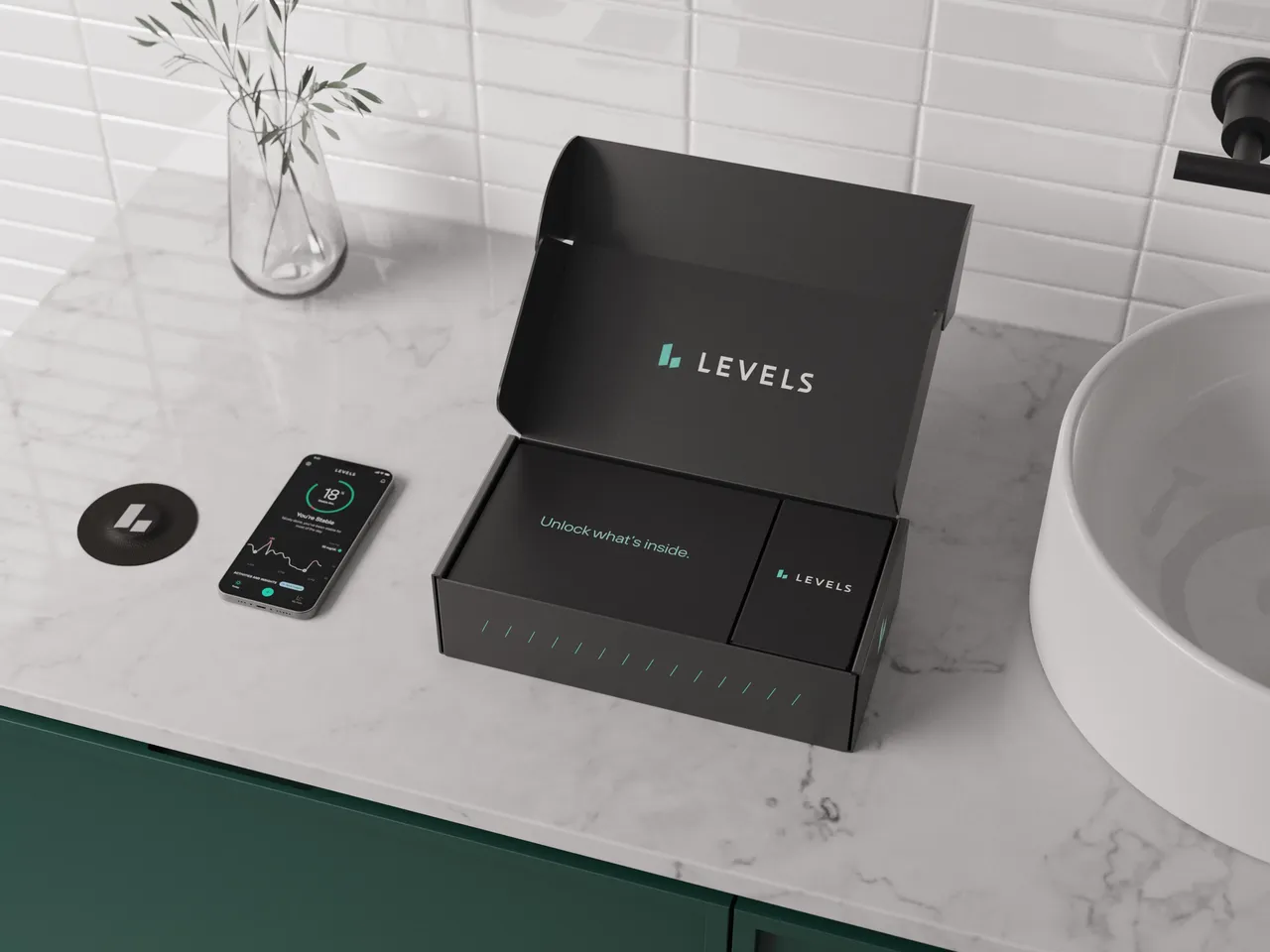 Levels brand asset featured on app.levels.com