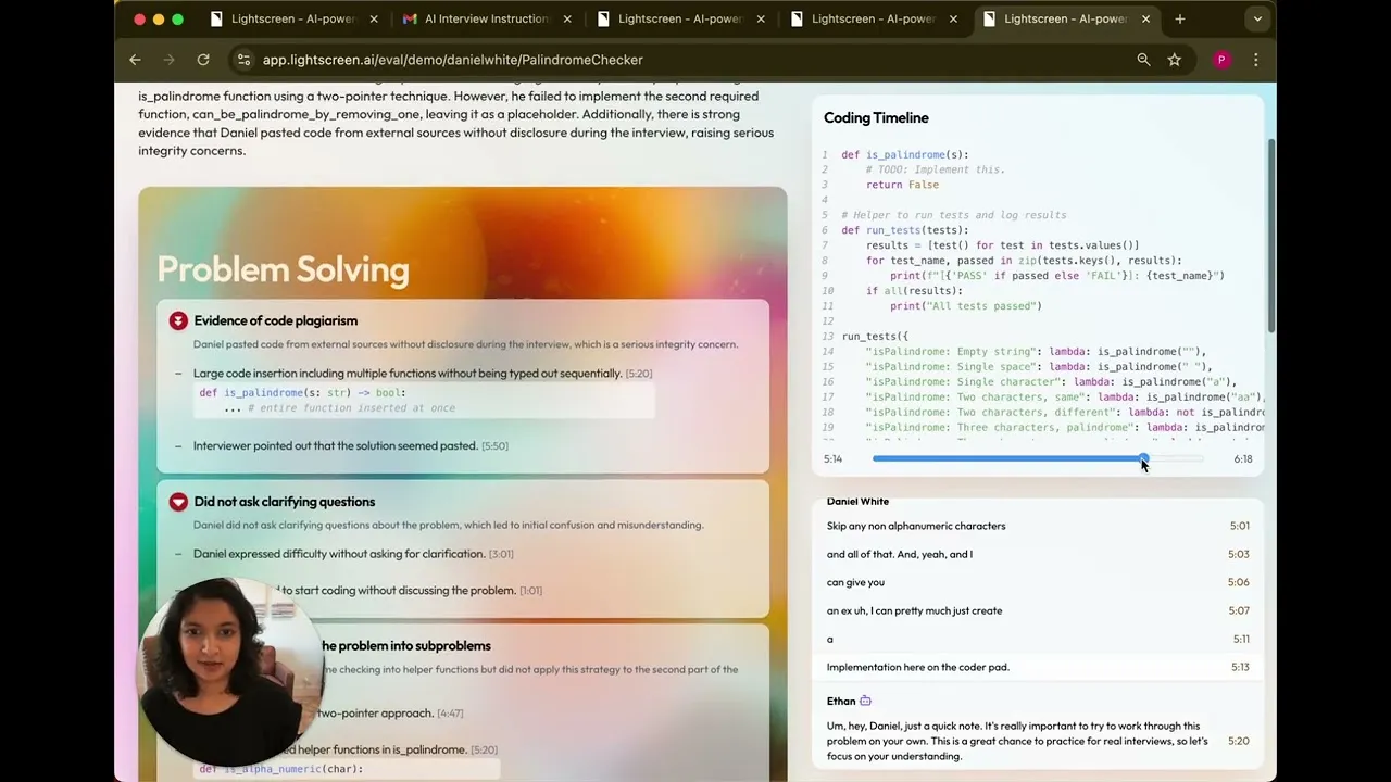 Lightscreen AI brand asset featured on ycombinator.com