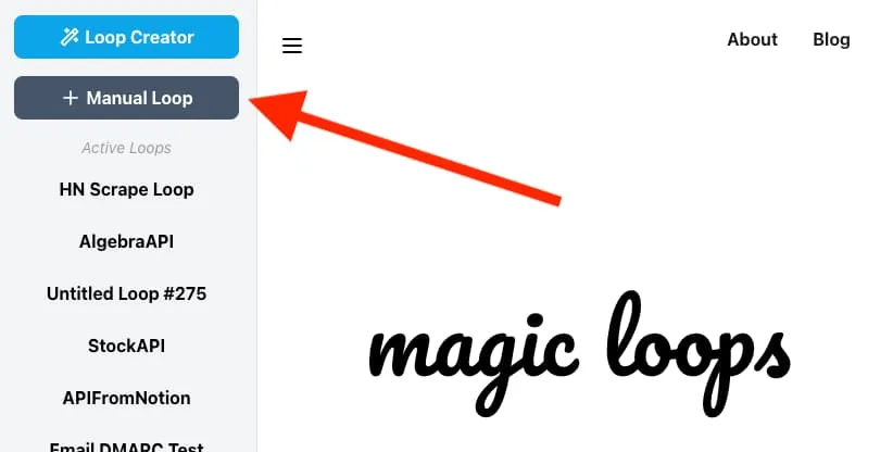 Magic Loops brand asset featured on blog.magicloops.dev