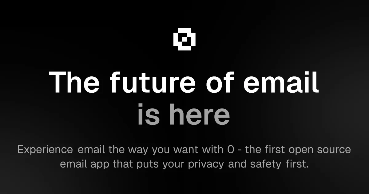 Mail0 brand asset featured on 0.email